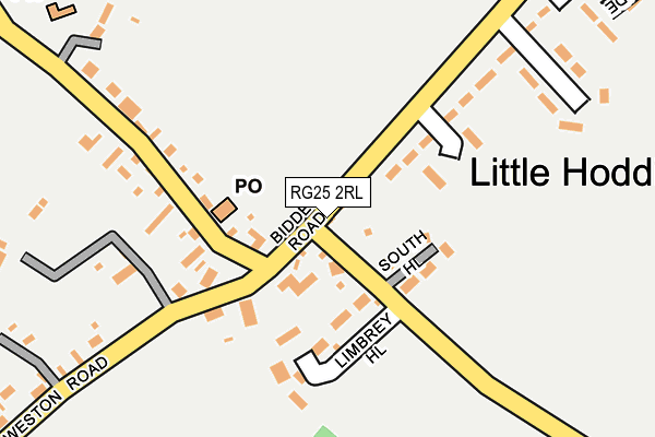 RG25 2RL map - OS OpenMap – Local (Ordnance Survey)