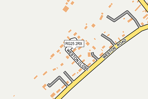 RG25 2RX map - OS OpenMap – Local (Ordnance Survey)