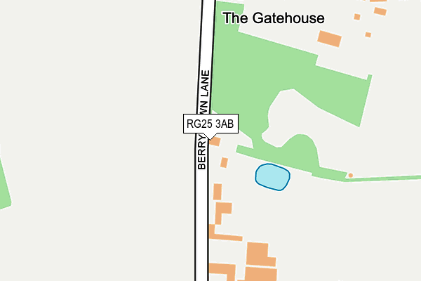 RG25 3AB map - OS OpenMap – Local (Ordnance Survey)