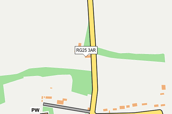 RG25 3AR map - OS OpenMap – Local (Ordnance Survey)