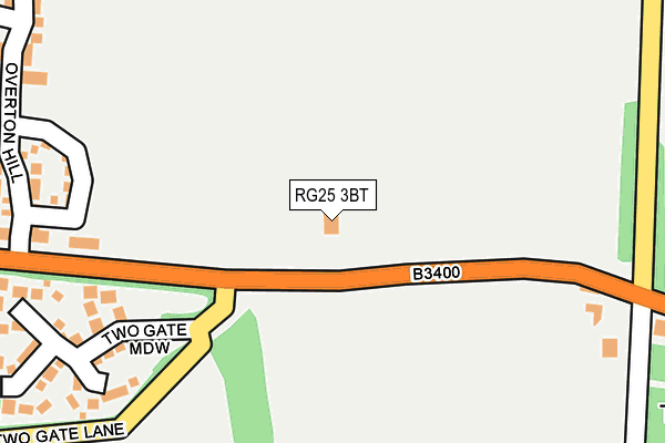 RG25 3BT map - OS OpenMap – Local (Ordnance Survey)