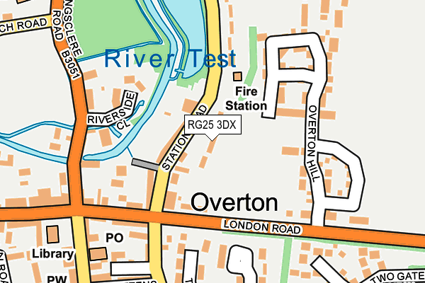 RG25 3DX map - OS OpenMap – Local (Ordnance Survey)