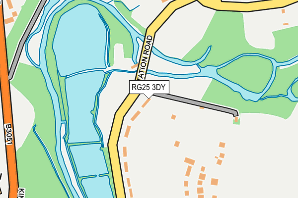 RG25 3DY map - OS OpenMap – Local (Ordnance Survey)