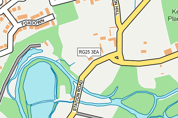 RG25 3EA map - OS OpenMap – Local (Ordnance Survey)