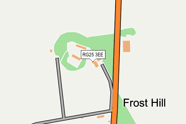 RG25 3EE map - OS OpenMap – Local (Ordnance Survey)
