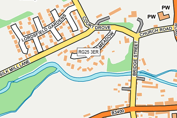 RG25 3ER map - OS OpenMap – Local (Ordnance Survey)