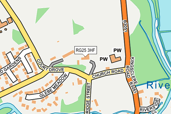 RG25 3HF map - OS OpenMap – Local (Ordnance Survey)