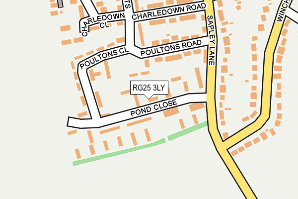 RG25 3LY map - OS OpenMap – Local (Ordnance Survey)