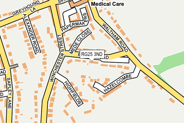 RG25 3ND map - OS OpenMap – Local (Ordnance Survey)