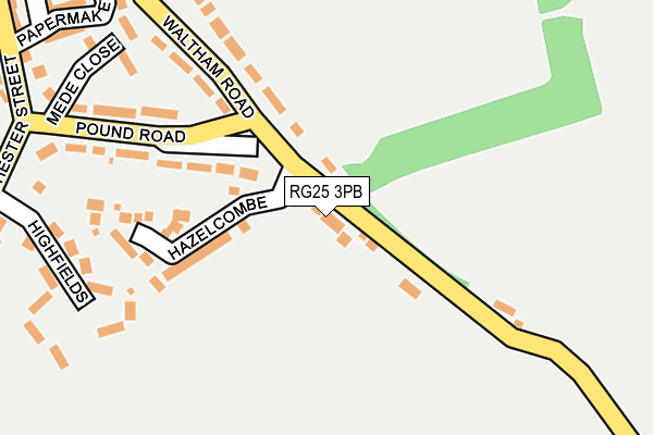 RG25 3PB map - OS OpenMap – Local (Ordnance Survey)