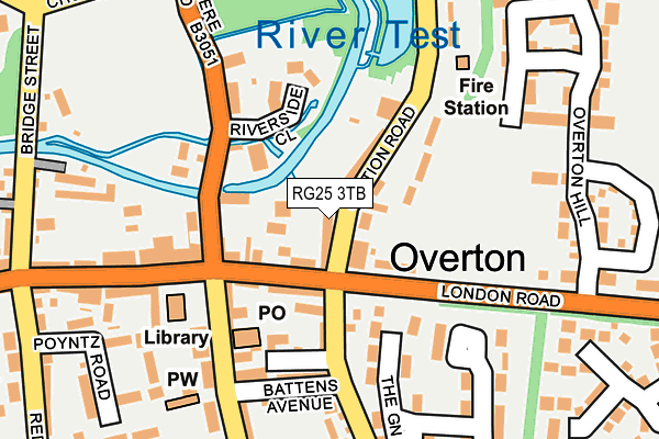 RG25 3TB map - OS OpenMap – Local (Ordnance Survey)