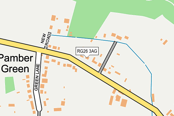 RG26 3AG map - OS OpenMap – Local (Ordnance Survey)