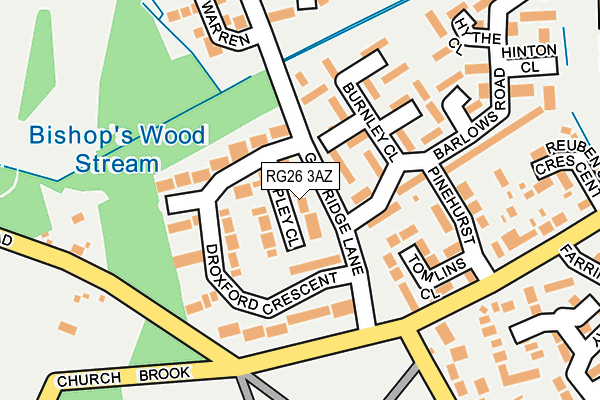 RG26 3AZ map - OS OpenMap – Local (Ordnance Survey)