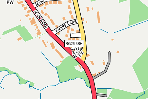 RG26 3BH map - OS OpenMap – Local (Ordnance Survey)