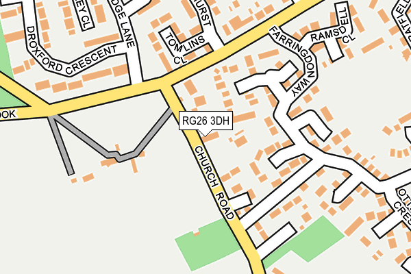 RG26 3DH map - OS OpenMap – Local (Ordnance Survey)