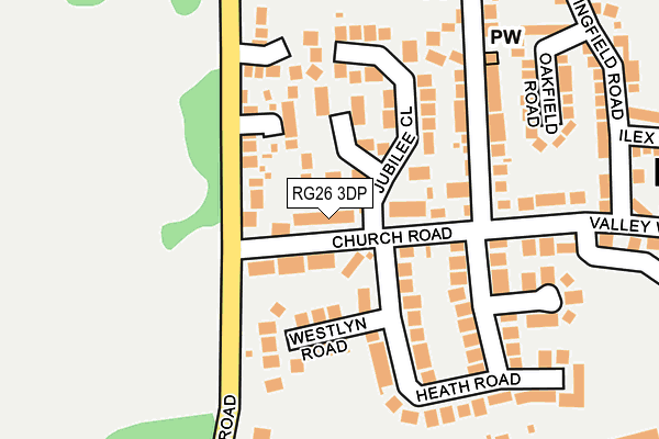 RG26 3DP map - OS OpenMap – Local (Ordnance Survey)