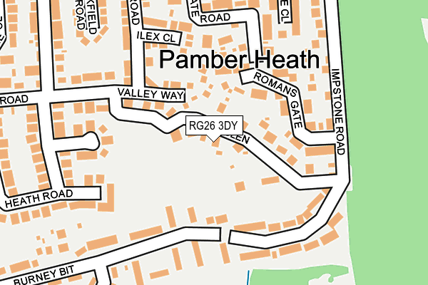 Map of PAMBER PEAK PROPERTY LIMITED at local scale