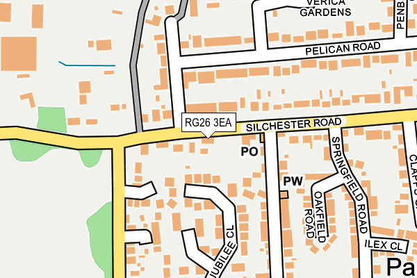 RG26 3EA map - OS OpenMap – Local (Ordnance Survey)