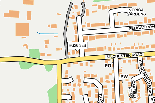 RG26 3EB map - OS OpenMap – Local (Ordnance Survey)