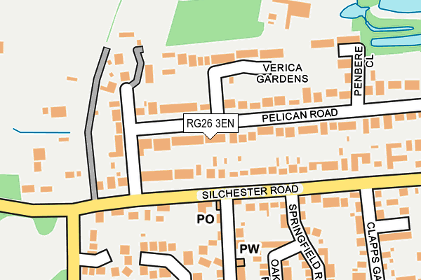 RG26 3EN map - OS OpenMap – Local (Ordnance Survey)