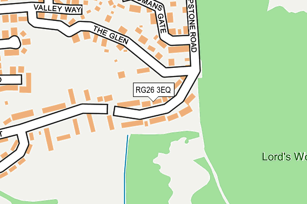 RG26 3EQ map - OS OpenMap – Local (Ordnance Survey)