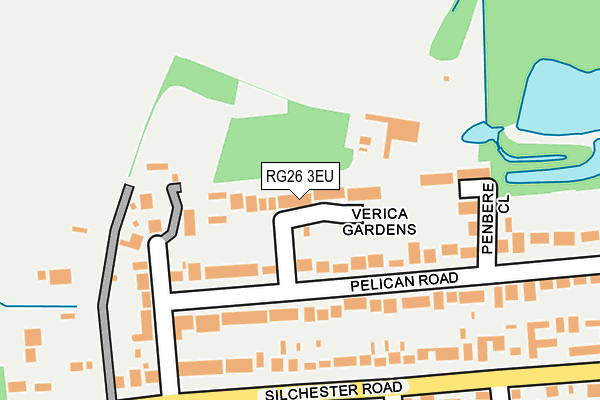 RG26 3EU map - OS OpenMap – Local (Ordnance Survey)