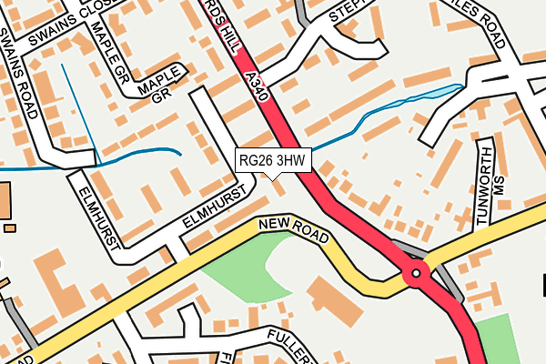 RG26 3HW map - OS OpenMap – Local (Ordnance Survey)
