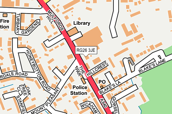 Map of THE BASINGSTOKE FOOT CLINIC LIMITED at local scale