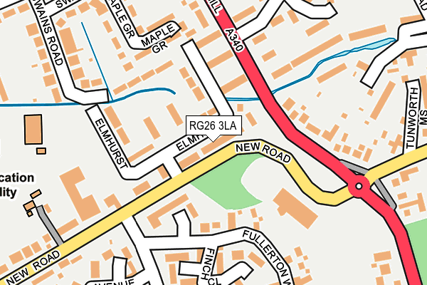 RG26 3LA map - OS OpenMap – Local (Ordnance Survey)