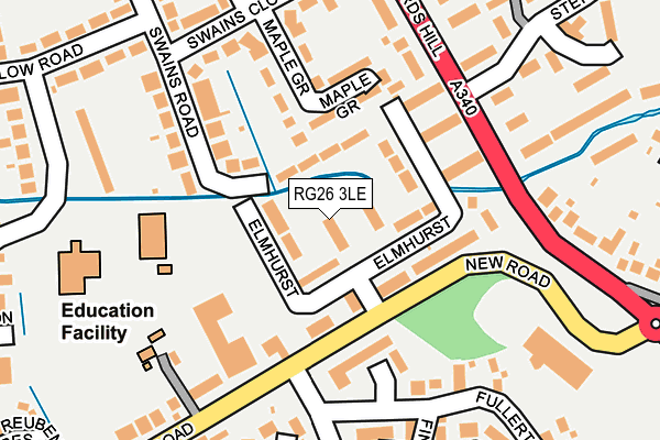 RG26 3LE map - OS OpenMap – Local (Ordnance Survey)