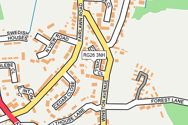 RG26 3NH map - OS OpenMap – Local (Ordnance Survey)