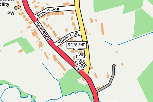 RG26 3NP map - OS OpenMap – Local (Ordnance Survey)