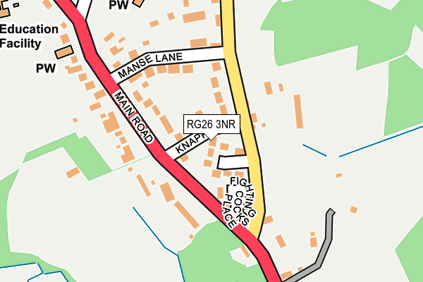 RG26 3NR map - OS OpenMap – Local (Ordnance Survey)
