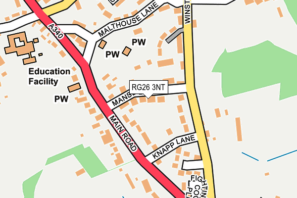 RG26 3NT map - OS OpenMap – Local (Ordnance Survey)