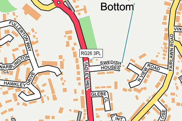 RG26 3PL map - OS OpenMap – Local (Ordnance Survey)