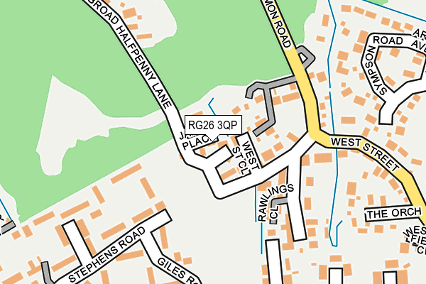 RG26 3QP map - OS OpenMap – Local (Ordnance Survey)