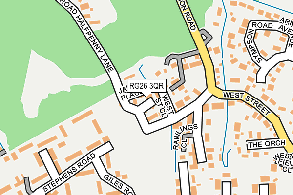 RG26 3QR map - OS OpenMap – Local (Ordnance Survey)