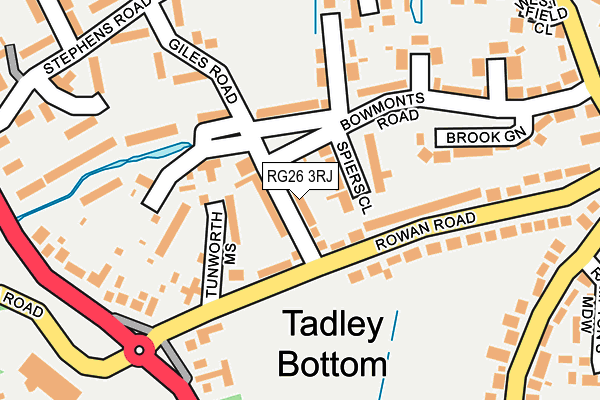 Map of HUTCHINS ROOFING (TADLEY) LIMITED at local scale