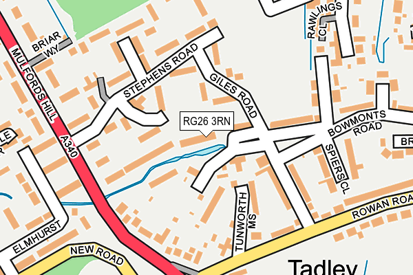 RG26 3RN map - OS OpenMap – Local (Ordnance Survey)