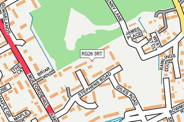 RG26 3RT map - OS OpenMap – Local (Ordnance Survey)