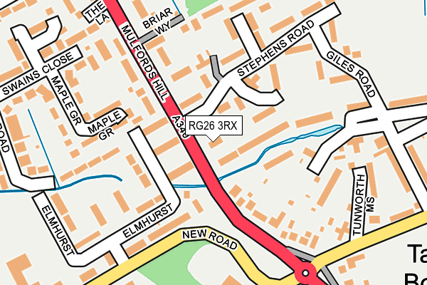 RG26 3RX map - OS OpenMap – Local (Ordnance Survey)