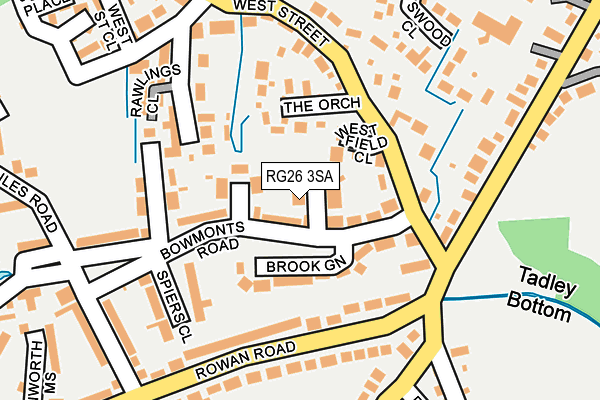 RG26 3SA map - OS OpenMap – Local (Ordnance Survey)