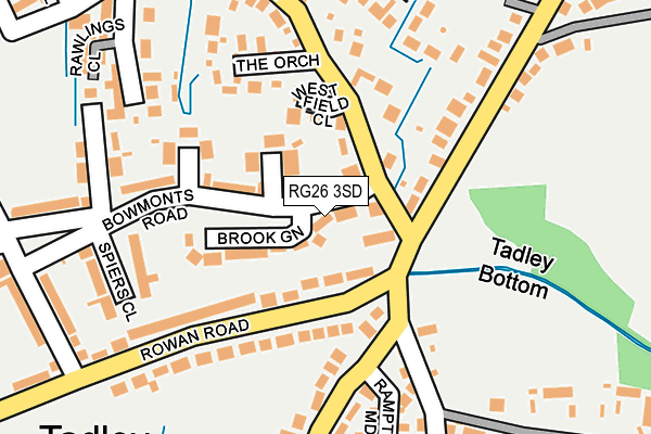 RG26 3SD map - OS OpenMap – Local (Ordnance Survey)