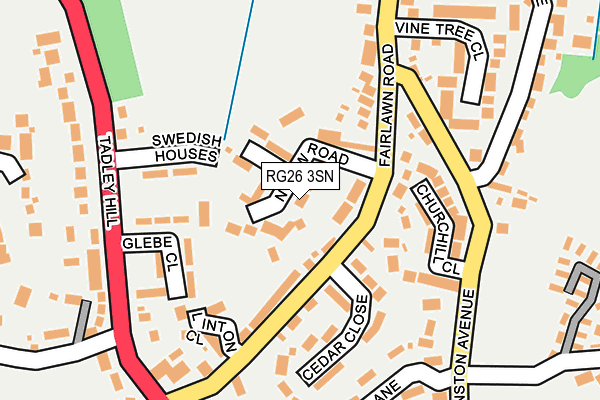 RG26 3SN map - OS OpenMap – Local (Ordnance Survey)