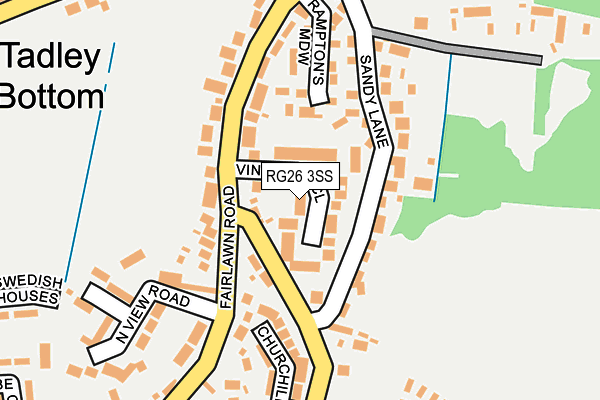 RG26 3SS map - OS OpenMap – Local (Ordnance Survey)