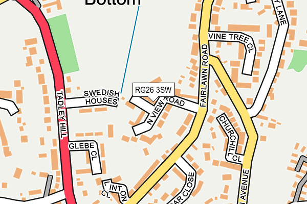 RG26 3SW map - OS OpenMap – Local (Ordnance Survey)