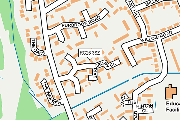 RG26 3SZ map - OS OpenMap – Local (Ordnance Survey)