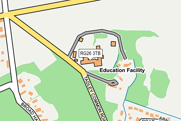 RG26 3TB map - OS OpenMap – Local (Ordnance Survey)