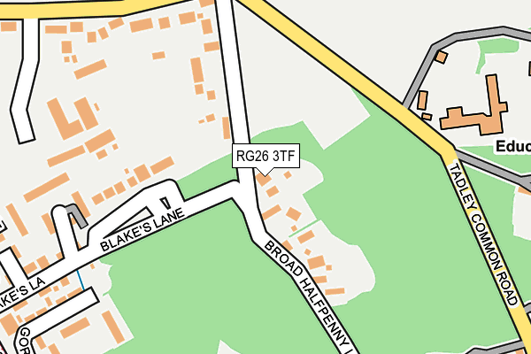 RG26 3TF map - OS OpenMap – Local (Ordnance Survey)
