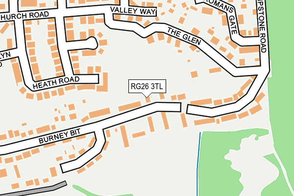 RG26 3TL map - OS OpenMap – Local (Ordnance Survey)